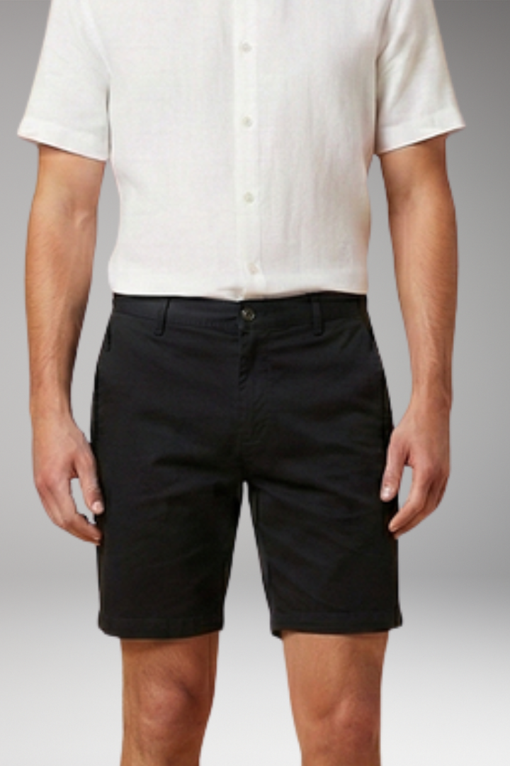 MODEGEIST Herren Shorts Elastikbund Knopfverschluss Sommer casual