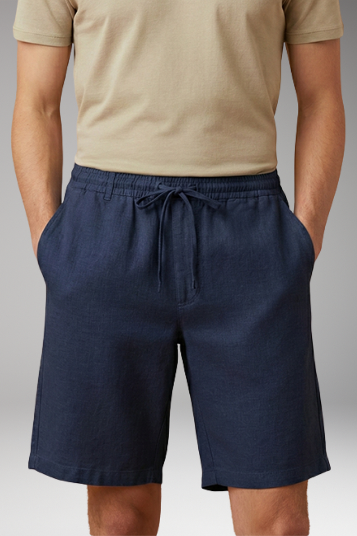 MODEGEIST Herren Shorts Elastikbund Kordelzug Seitentaschen Kurz Sommer