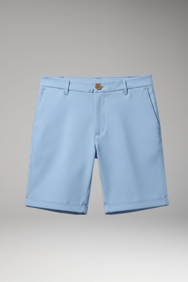 MODEGEIST Herren Slim-Fit Shorts Dunkelblau Baumwolle