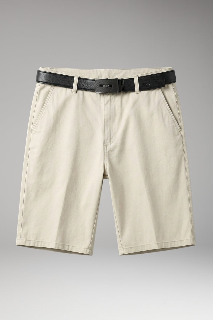MODEGEIST Herren Sommer-Shorts Slim Fit Reißverschluss