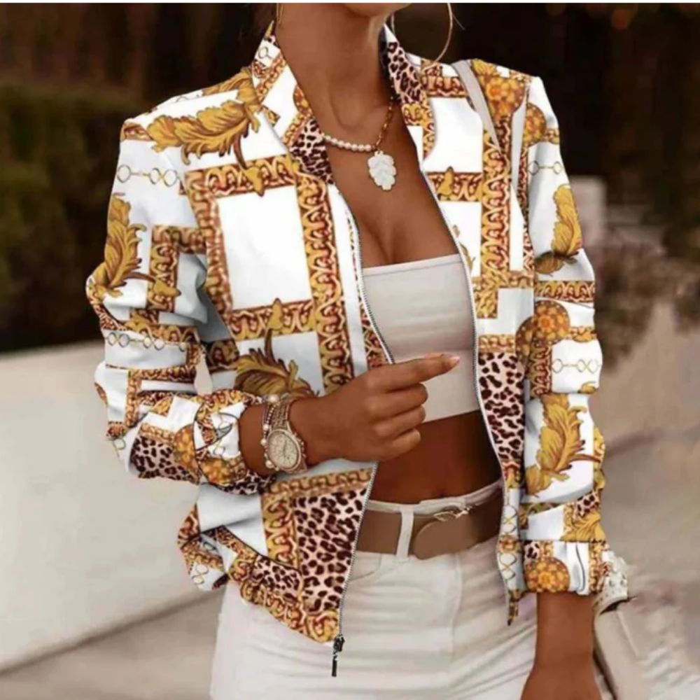 ModeGeist | Elegante Druck-Sommerjacke