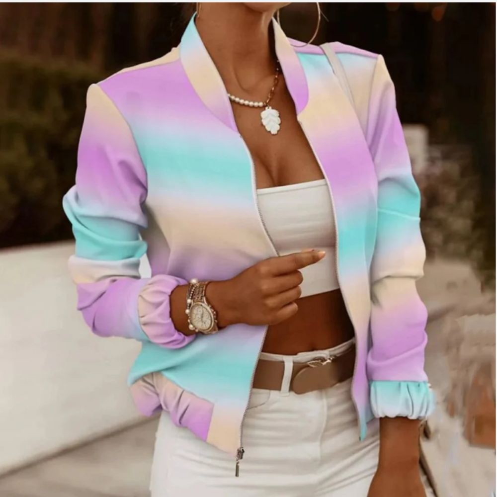 ModeGeist | Elegante Druck-Sommerjacke