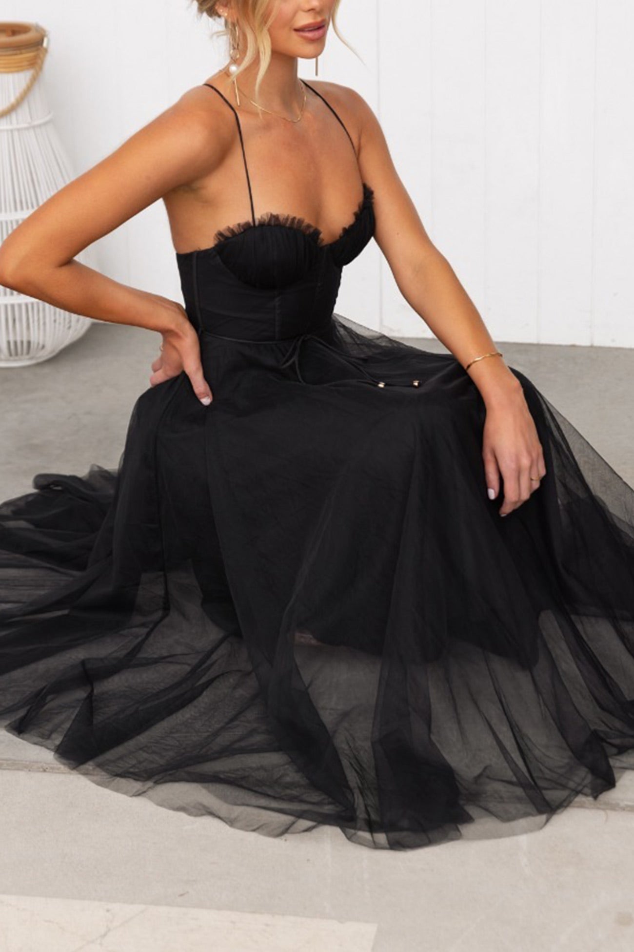 MODEGEIST Schnür-Cami-Kleid mit Korsett