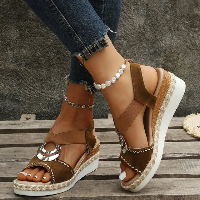 Orthopädische Keilsandalen von SANNE