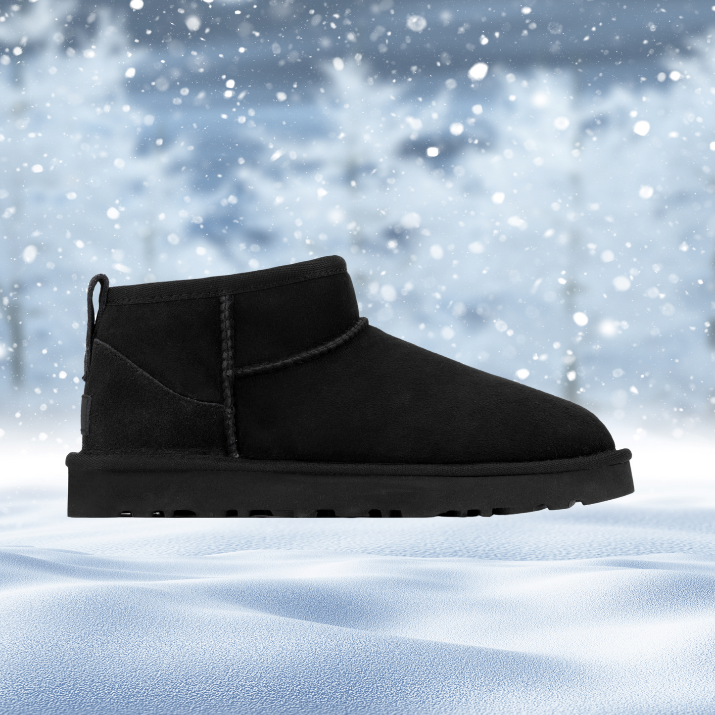 Kurze Winterstiefeletten aus mattem Echtleder von Mia