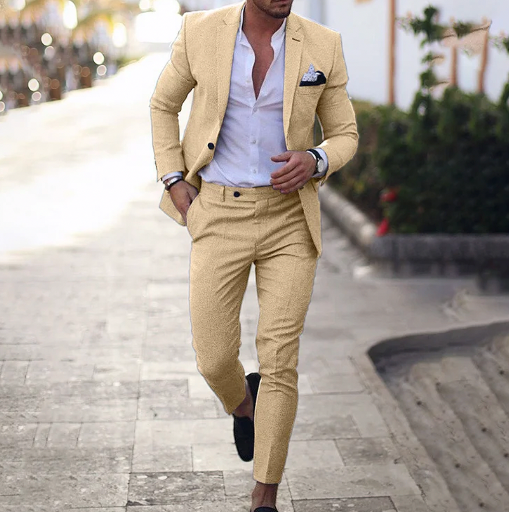 Mannenpak blazer en broek