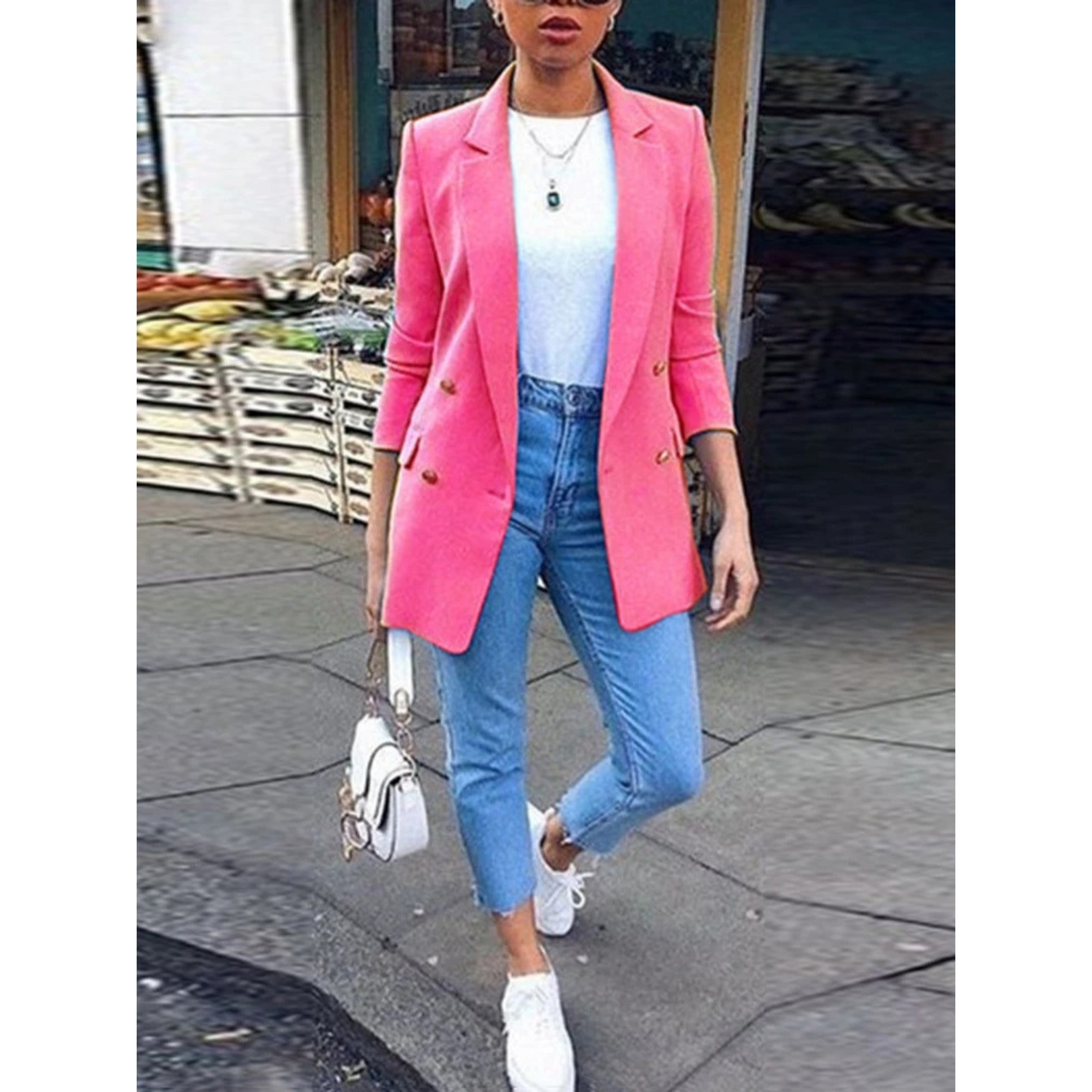 ModeGeist | Stylischer Mid-Length Damenblazer
