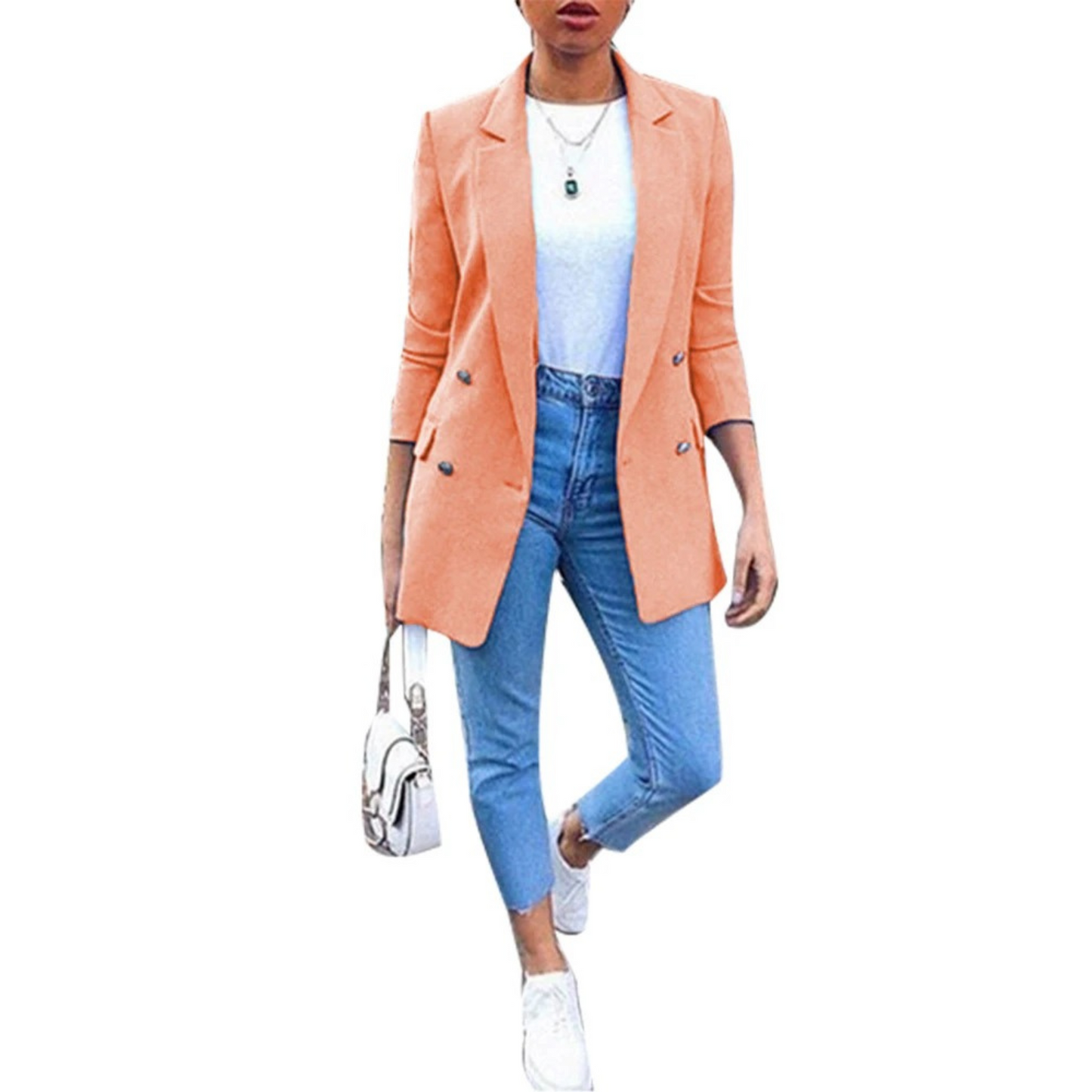 ModeGeist | Stylischer Mid-Length Damenblazer