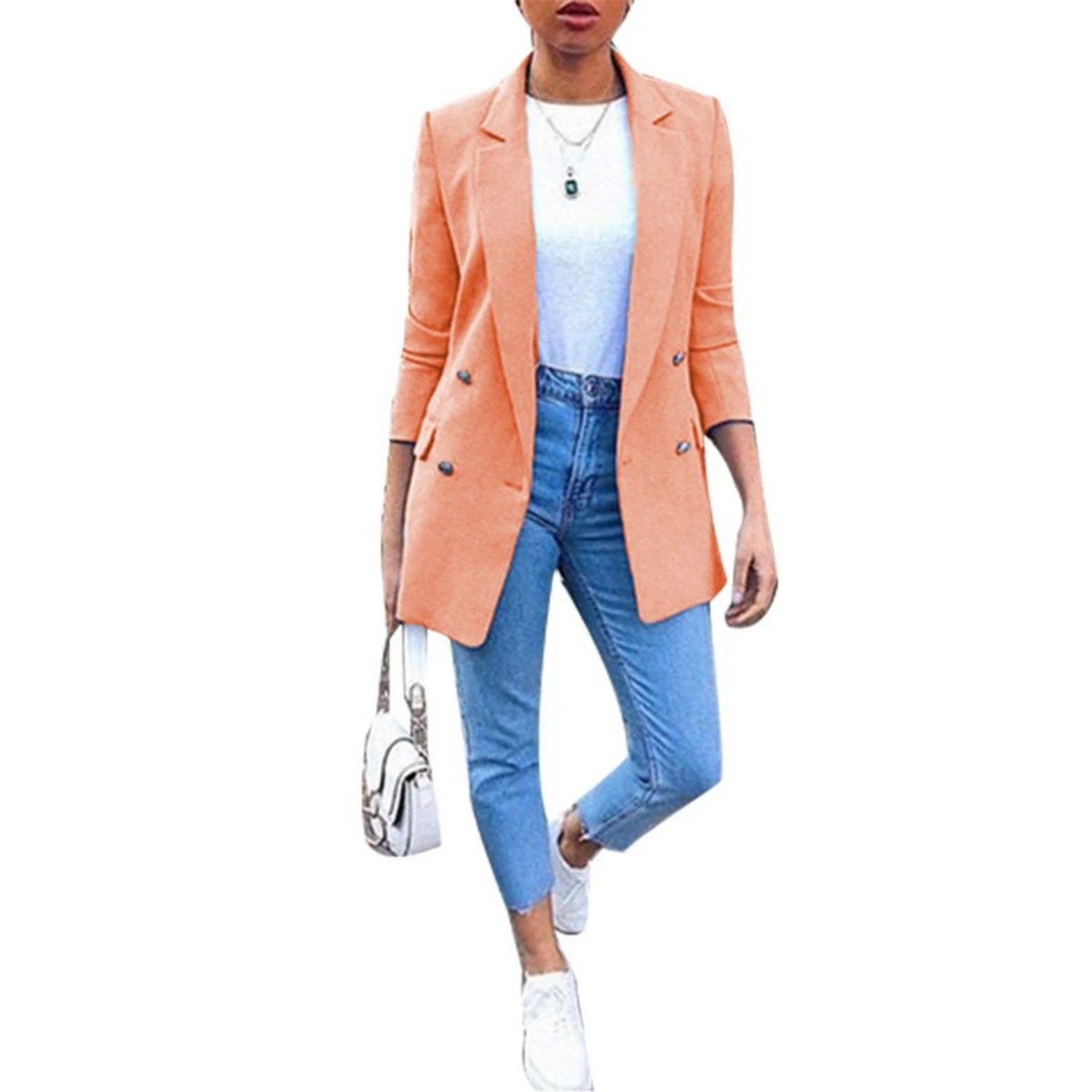 ModeGeist | Stylischer Mid-Length Damenblazer