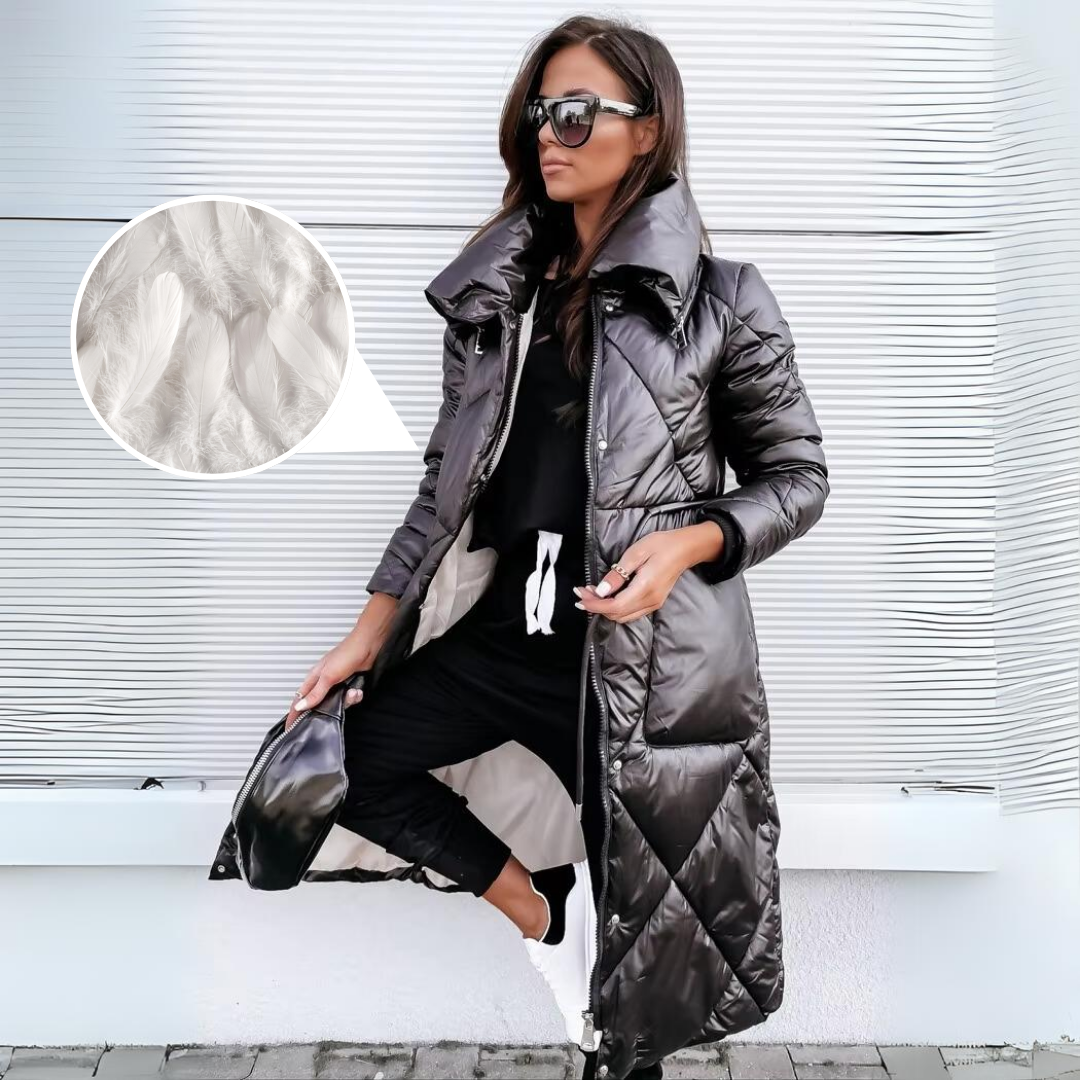 ModeGeist | Elegant gesteppter Mantel für Frauen Elara