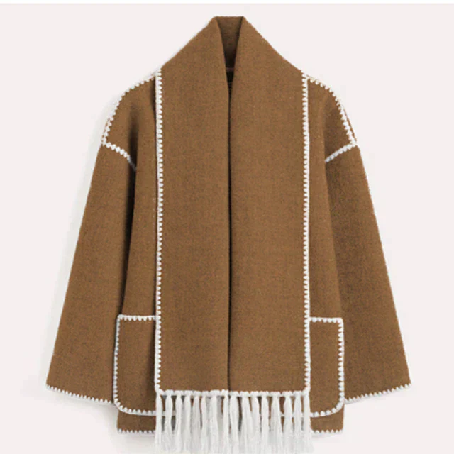 ModeGeist | Blendenjacke - elegante oversized Damenwinteroberbekleidung