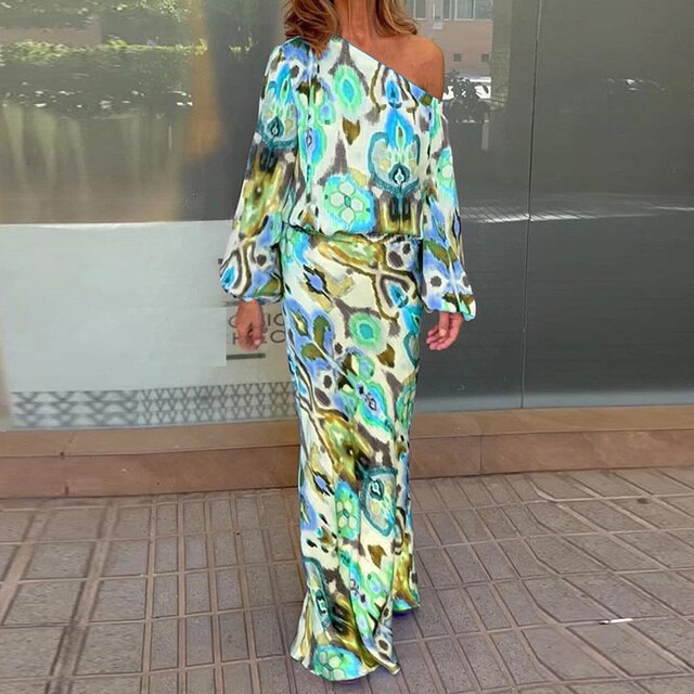 Lena Kleid mit buntem Druck