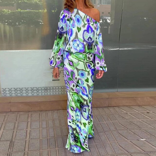 Lena Kleid mit buntem Druck