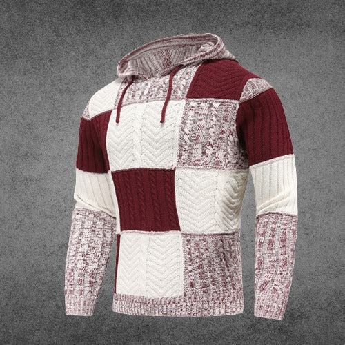 ModeGeist | Patchwork Hoodie Baumwollmischung Einzigartiges und Bequemes Design