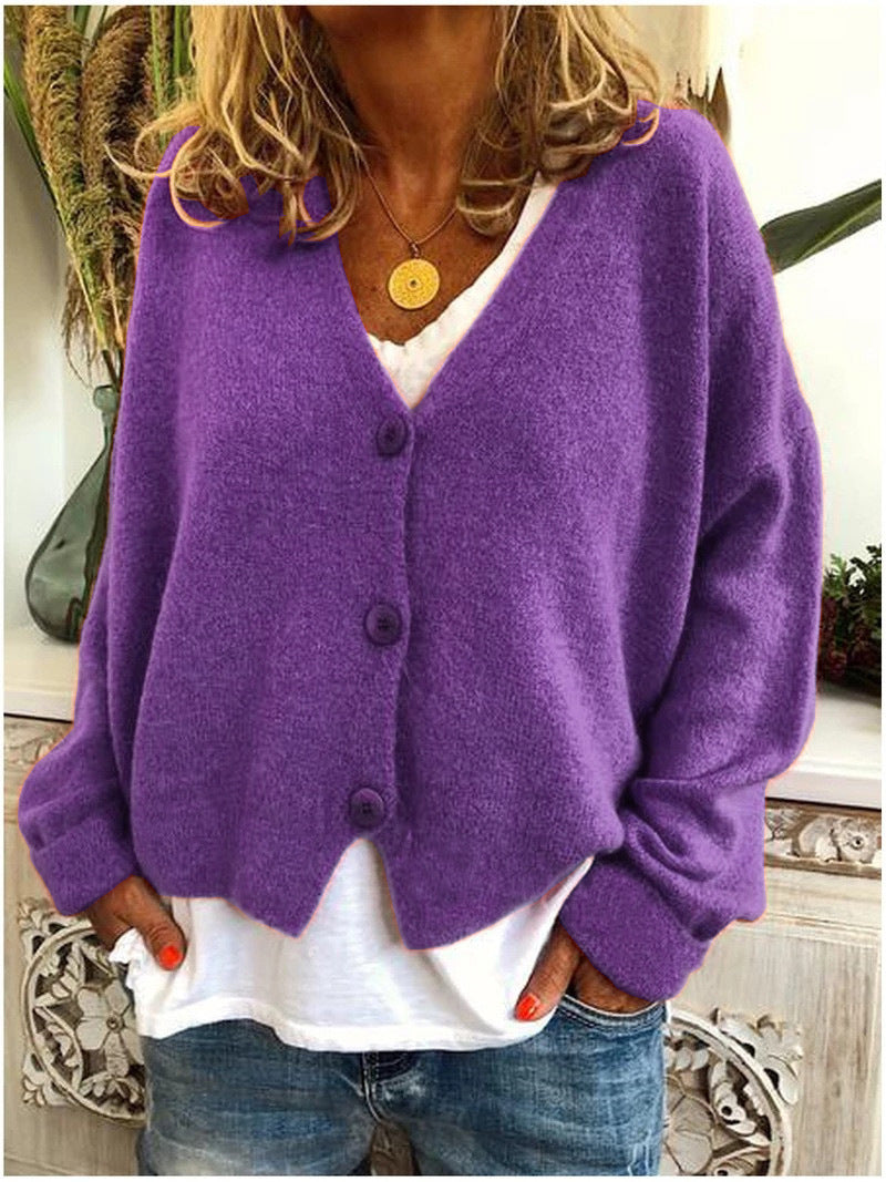 MODEGEIST Damen Cardigan Warm Vielseitig Gemütlich Weich Layering