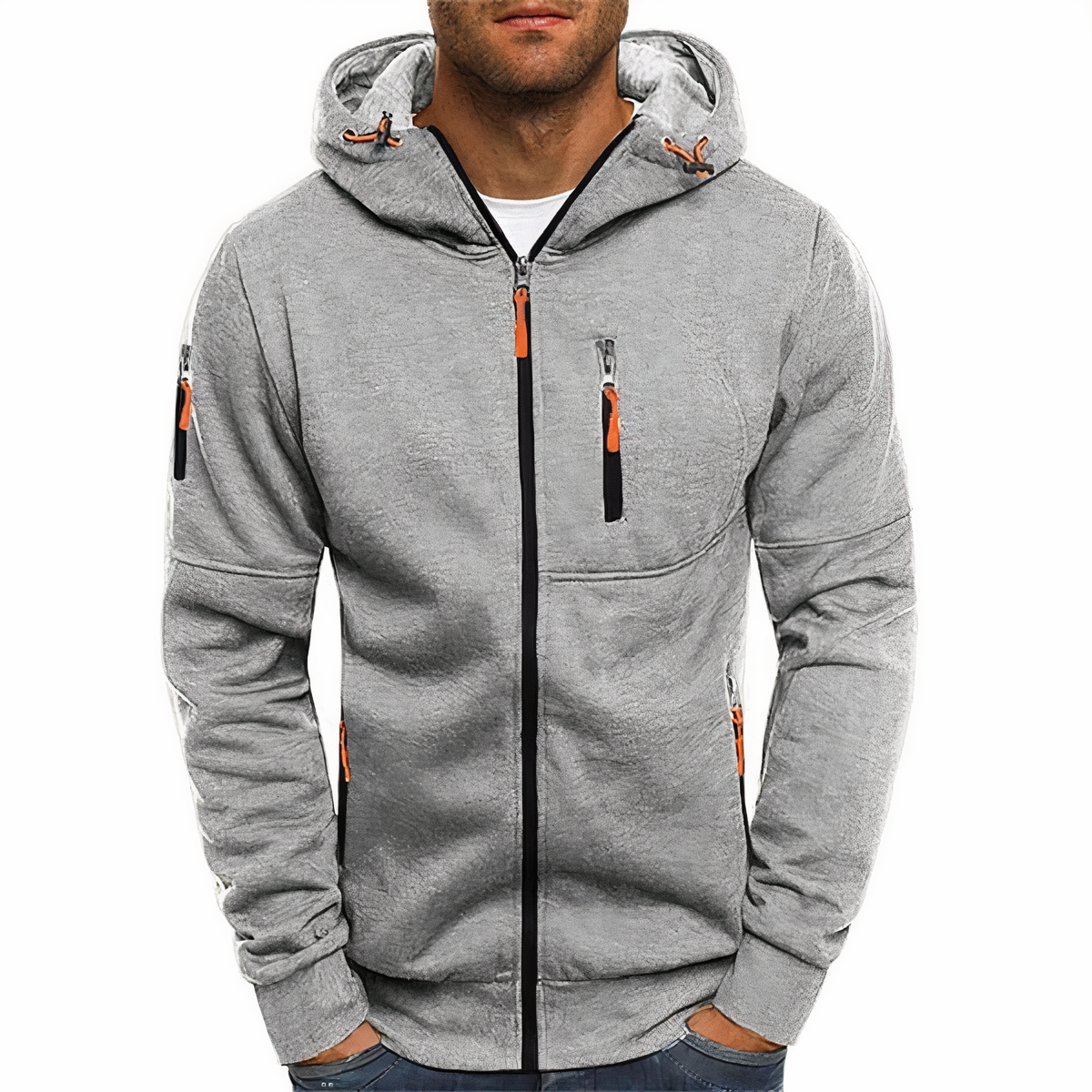 Nathan-Kapuzenpullover mit Reißverschluss