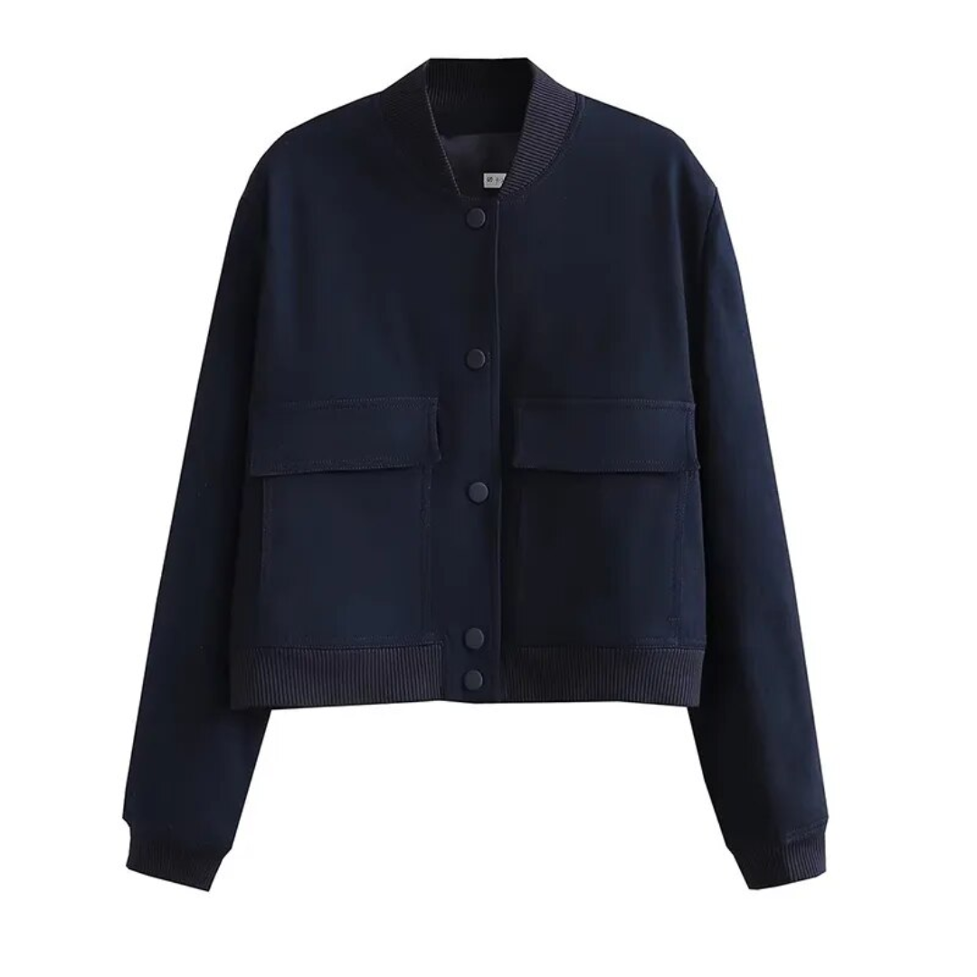 ModeGeist | Gekürzte Varsity Jacke - Stilvoll & Lässig