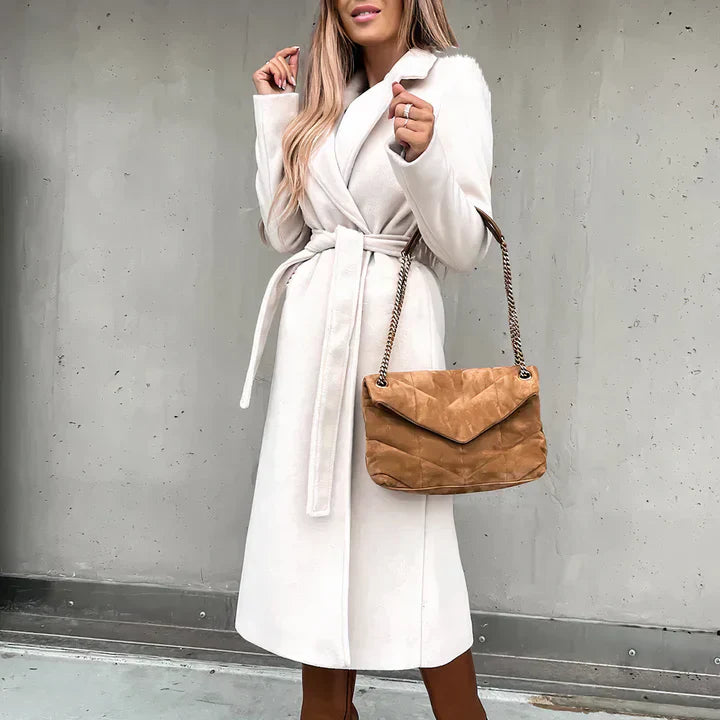 ModeGeist | Trenchcoat Aus Wollgemisch für Damen