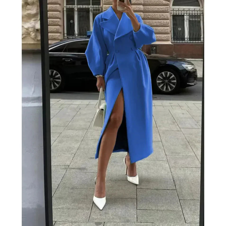 ModeGeist | Lange Jacke Klassischer Schnitt Zeitloser Stil
