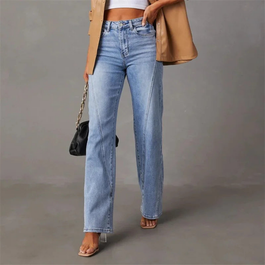 QUINTINA High-Waisted Wide-Leg Jeans