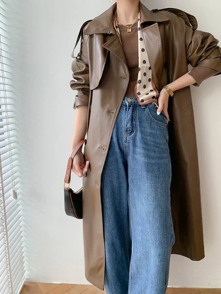 ModeGeist | Trenchcoat - stilvolle lange Damenjacke