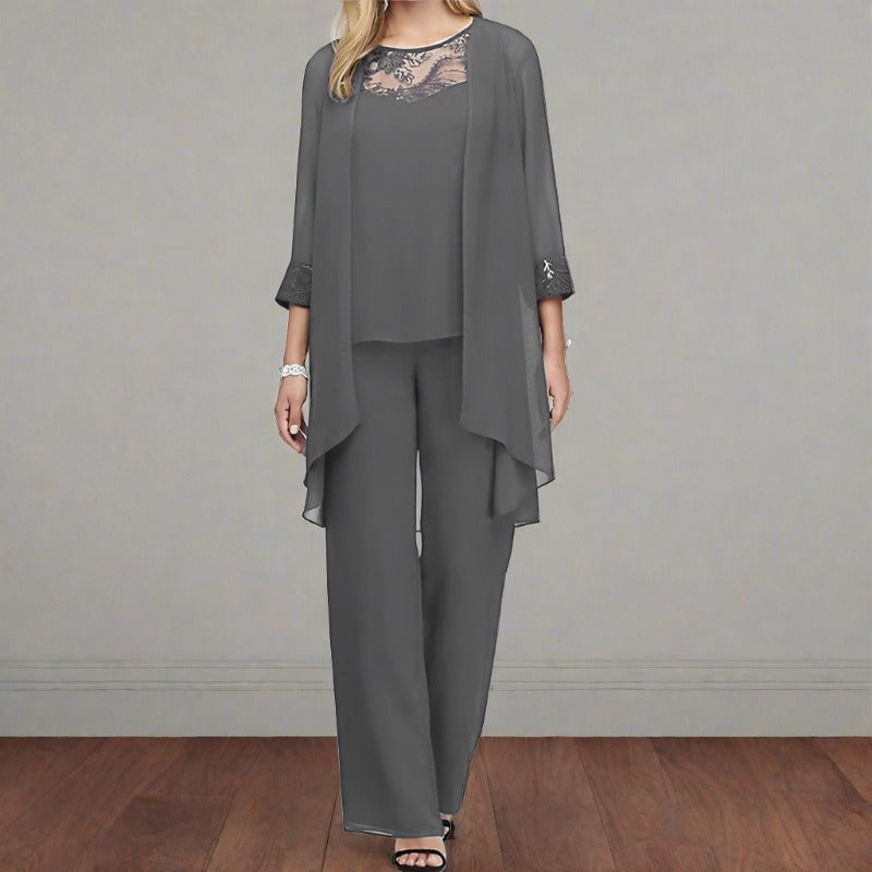 Elegantes Damen Baumwoll-Set von Bonafita Pascalle (drei Teile)