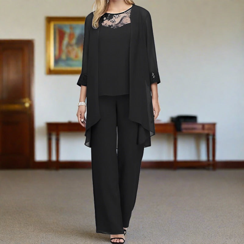 Elegantes Damen Baumwoll-Set von Bonafita Pascalle (drei Teile)