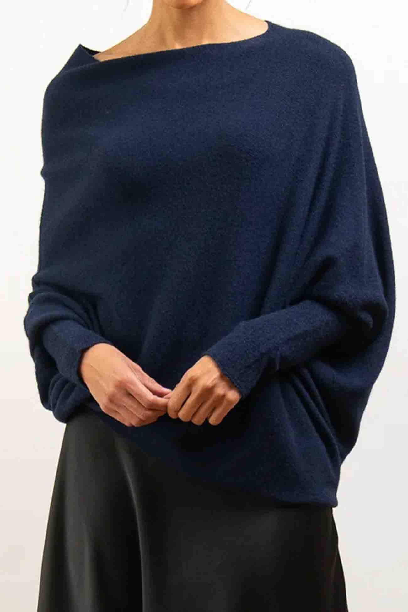 Langarmshirt von Fudus mit Rundhalsausschnitt
