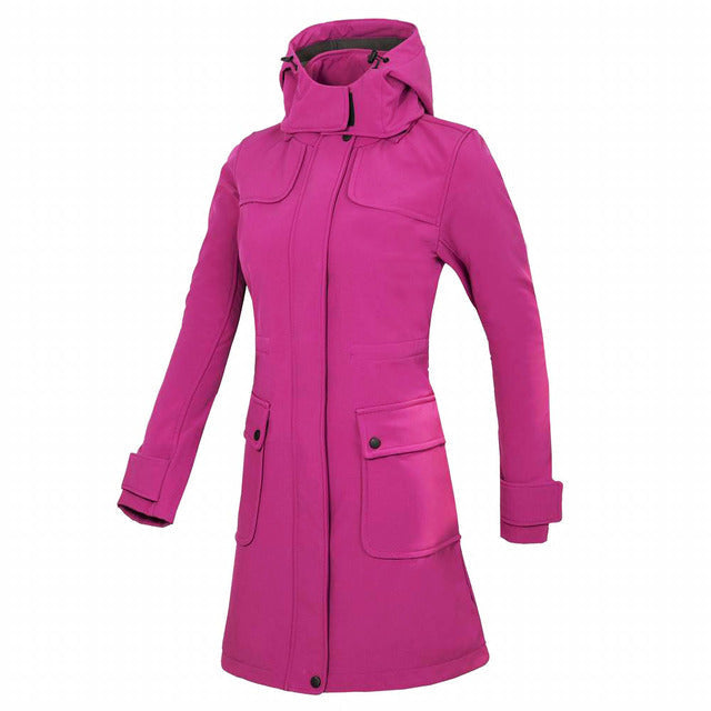 ModeGeist | Damen Freizeit-Kletterjacke mit Kapuze und Reißverschluss Ideal für Herbst Winter