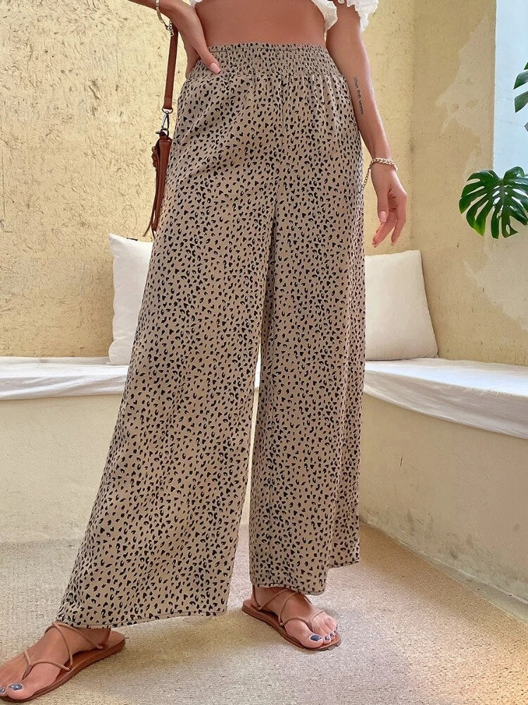HANNAH Pants - Animal Print