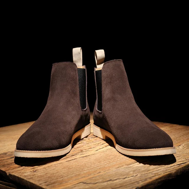Handgefertigte Herren-Loafer aus Wildleder
