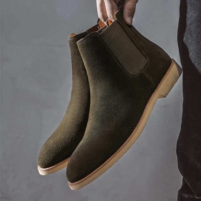 Handgefertigte Herren-Loafer aus Wildleder