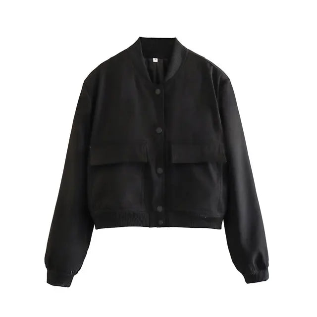 ModeGeist | Kurze Trendige Übergangsjacke für Damen