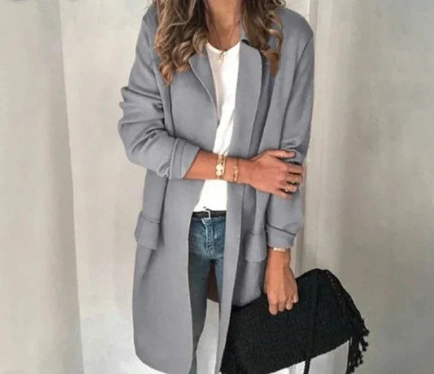 ModeGeist | Elegante Kragen Lang Weste