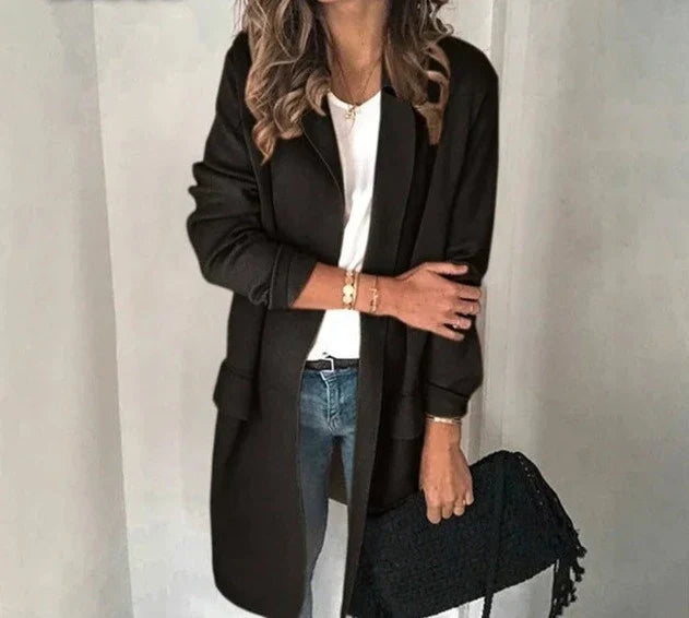 ModeGeist | Elegante Kragen Lang Weste