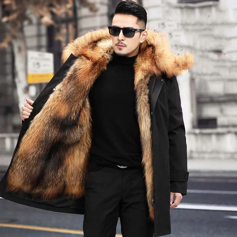 Herren Winterjacke mit Pelzfutter von Nilo