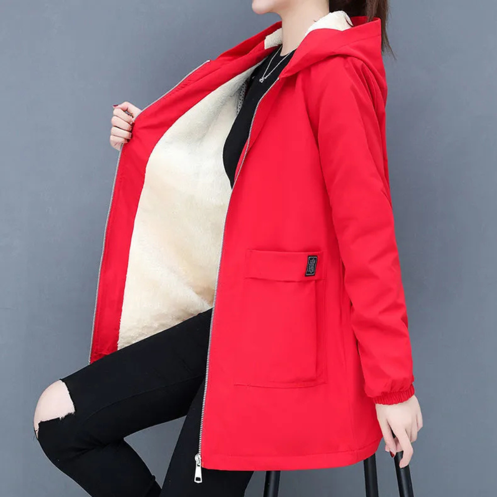 Komfortable Damen Kapuzenjacke von Fudus