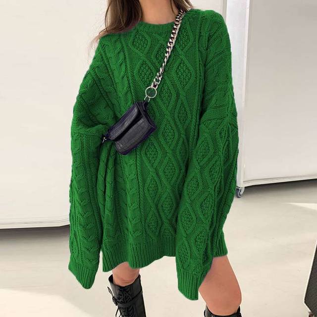 Großer Strickpullover