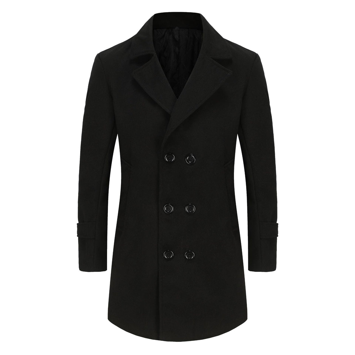 Herren stilvoller und eleganter Übercoat mit doppelter Knopfreihe ModeGeist