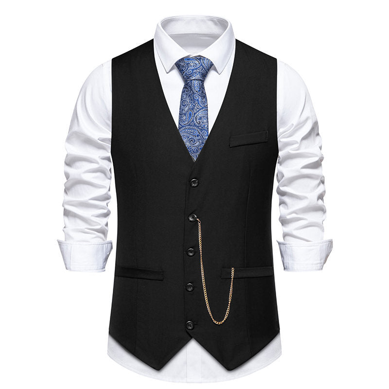 Herren elegante Anzugweste im klassischen Design mit modernen Akzenten ModeGeist