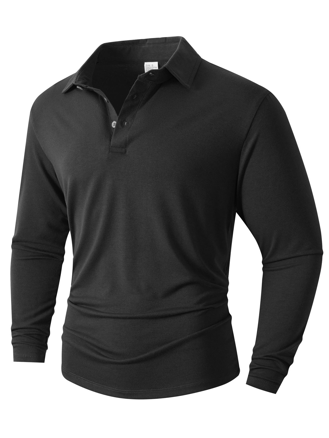 Herren Langarm Poloshirt mit modernem Schnitt ModeGeist