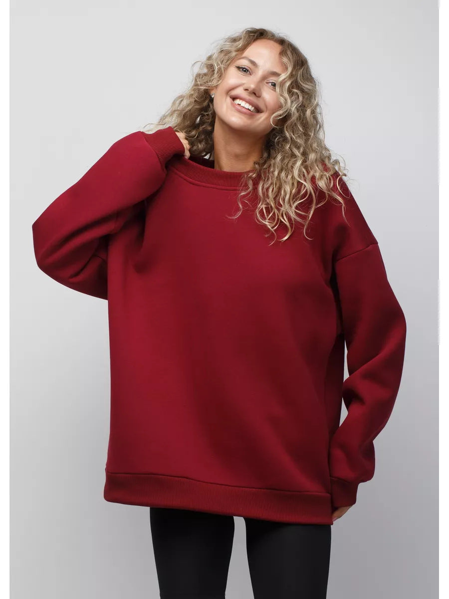 Damen lässiges Over-Sized Sweatshirt mit Oversized-Schnitt und weichen Baumwollmaterialien ModeGeist
