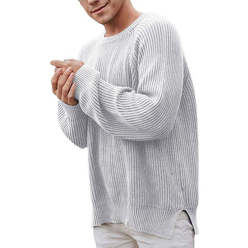 Herren eleganter Strickpullover mit strukturiertem Design und modernem Schnitt ModeGeist