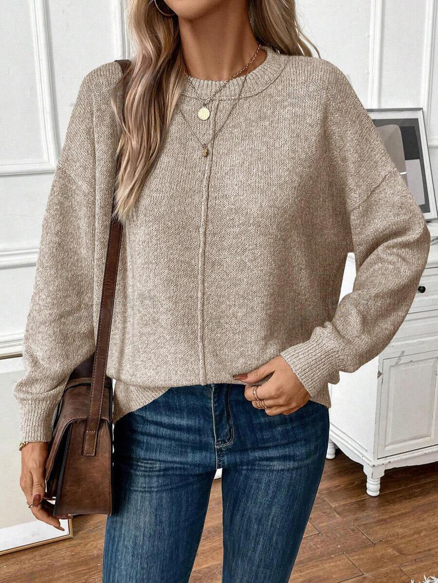 Damen lässiger Strickpullover ModeGeist