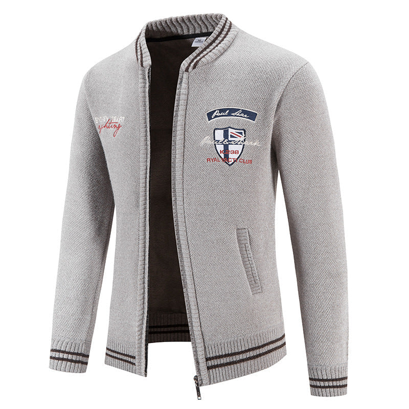 Herren sportliche Strickjacke mit vielseitigem Design ModeGeist
