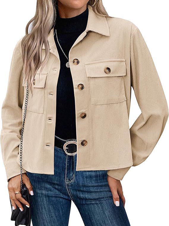 Damen lässige Overshirt-Jacke ModeGeist
