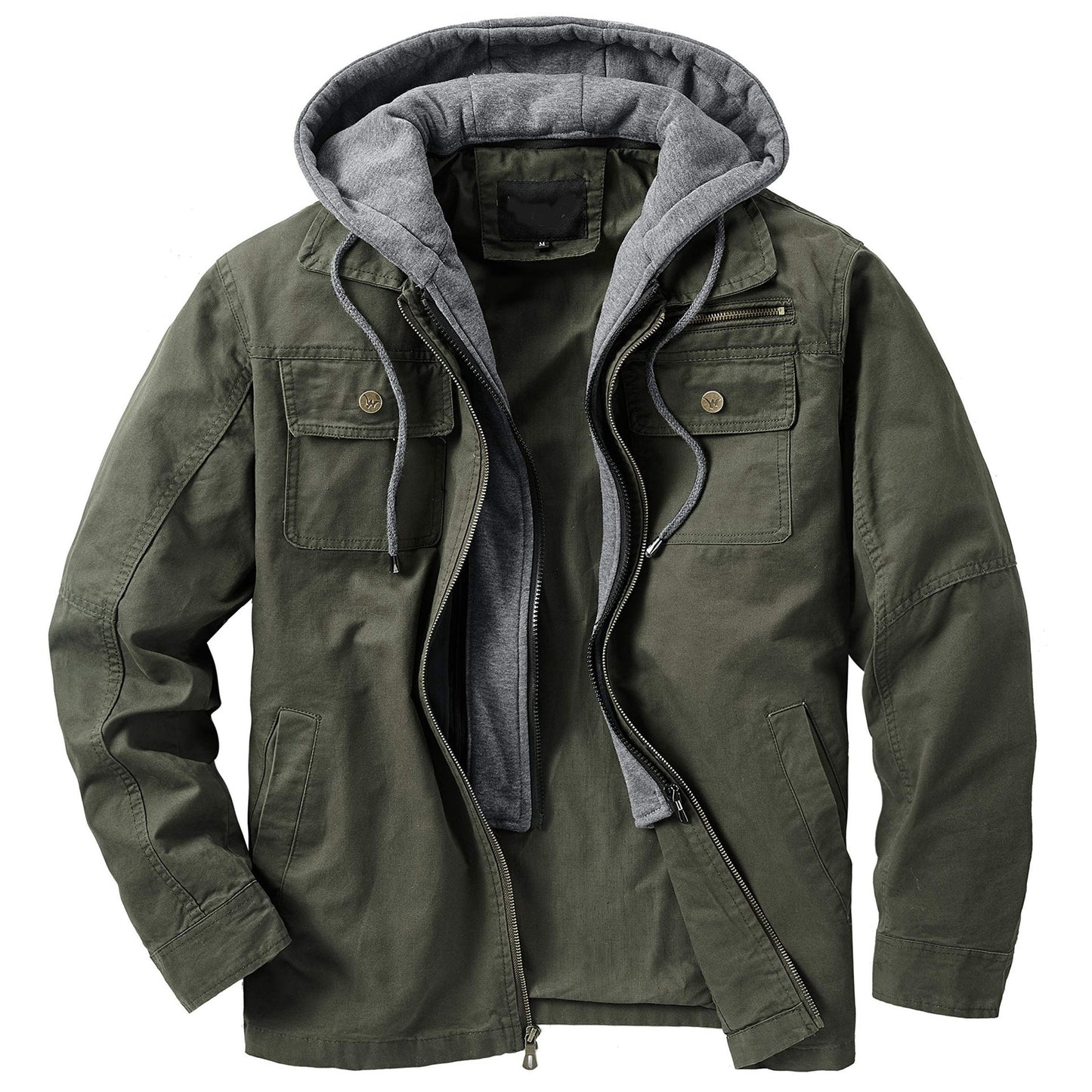 Herren vielseitige Übergangsjacke mit integrierter Kapuze und praktischen Taschen ModeGeist