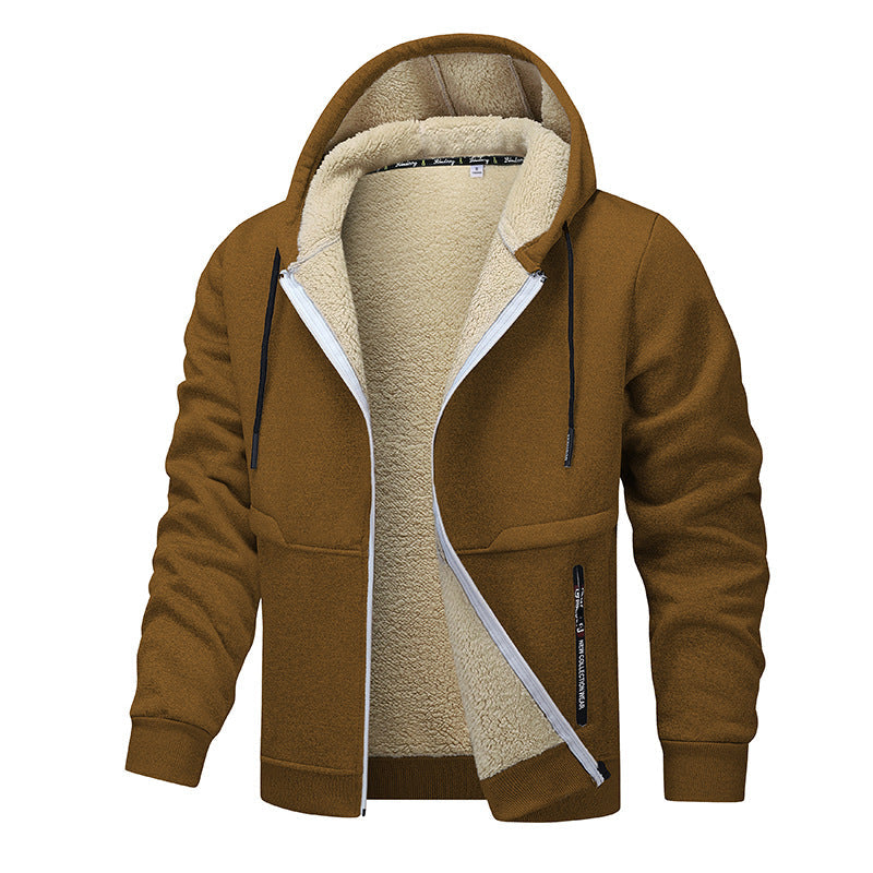 Herren warme Fleecejacke mit funktionalem Schnitt ModeGeist