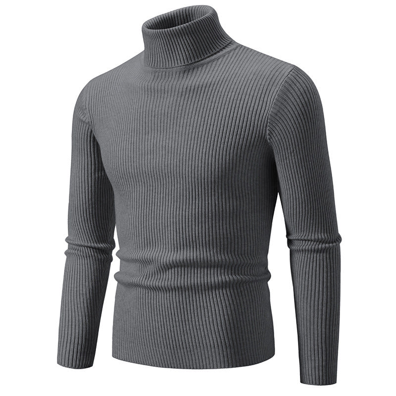 Herren feiner Rollkragenpullover aus langlebigem Strickmaterial ModeGeist
