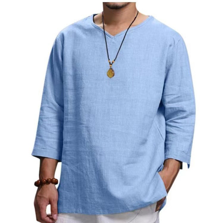 Herren lässiges Langarmshirt aus hochwertiger Baumwolle ModeGeist